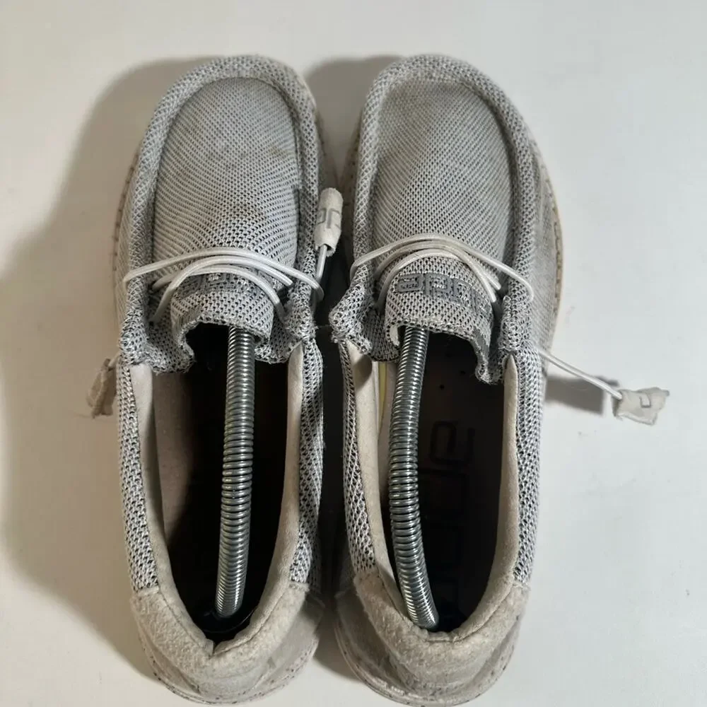 Hey Dude Wally Sox Stylish Gray Mesh Sneakers